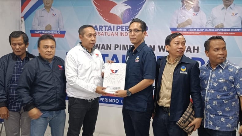 Datangi DPW Perindo Sumut, Keponakan Surya Paloh Daftar Bakal Calon Wali Kota Medan 