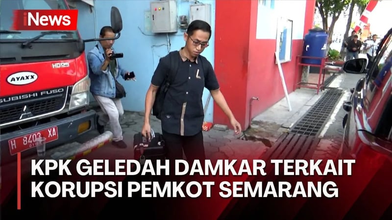 Detik-Detik KPK Geledah Damkar Semarang, Pegawai Panik HP Diperiksa Penyidik