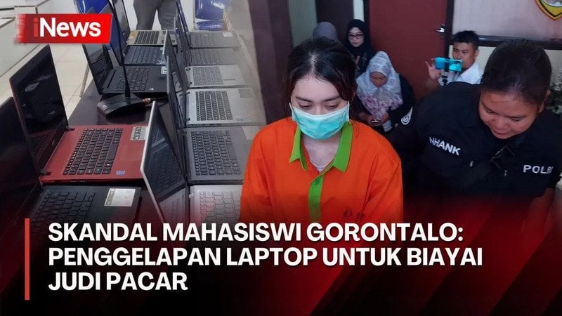 Mahasiswi di Gorontalo Gelapkan 11 Unit Laptop untuk Biayai Pacar Main Judol