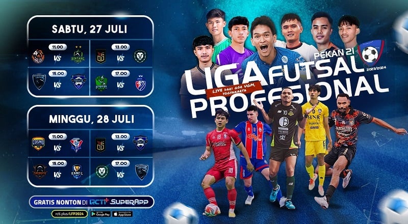 Jadwal Lengkap Liga Futsal Profesional Pekan Ke-21, Saksikan di RCTI+ SuperApp Gratis