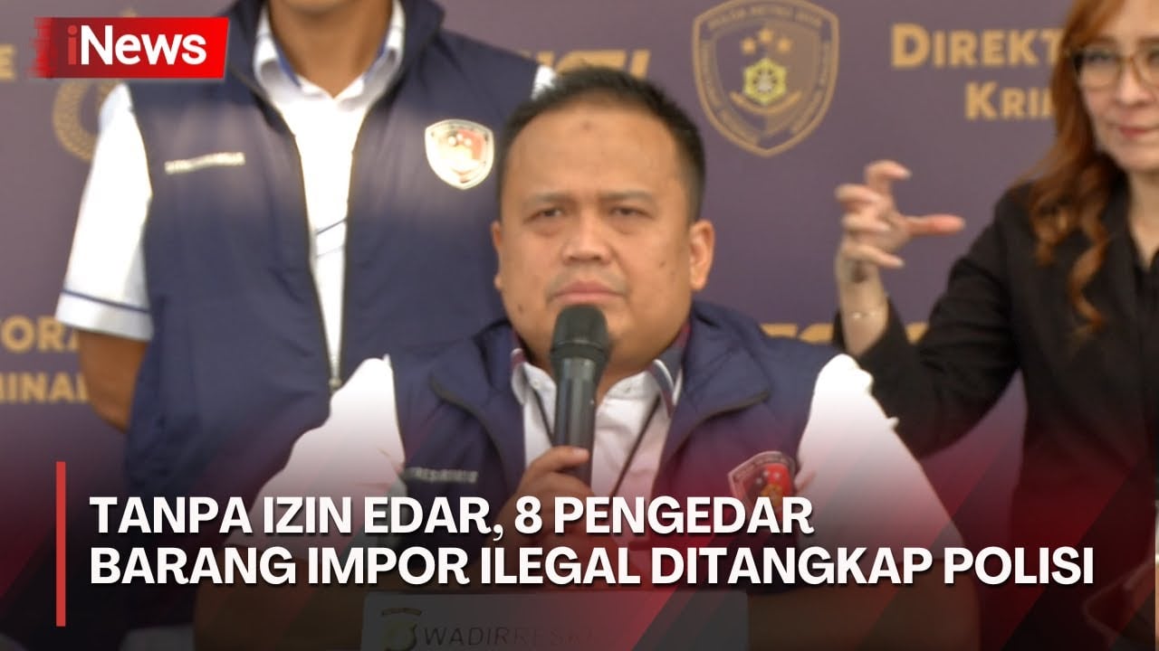 Kerugian Capai Rp13 M, Polisi Tangkap 8 Tersangka Pengedar Barang Impor Palsu dan Ilegal 