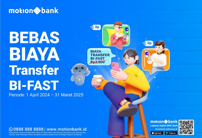 Transfer Uang Makin Praktis dan Tanpa Biaya! Nikmati Sekarang di MotionBank