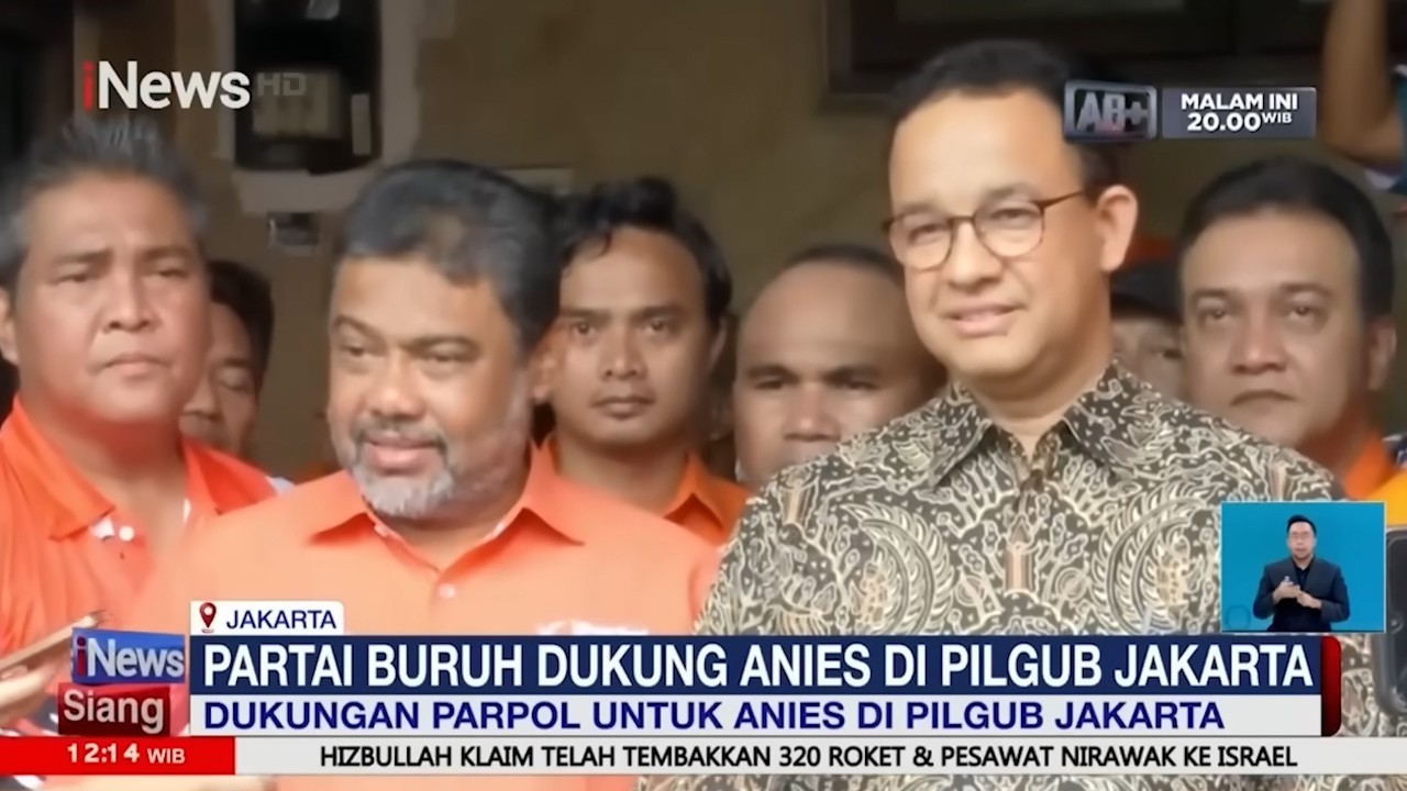 Jelang Pilkada Jakarta, Anies Baswedan Galang Dukungan ke Partai Buruh dan Hanura