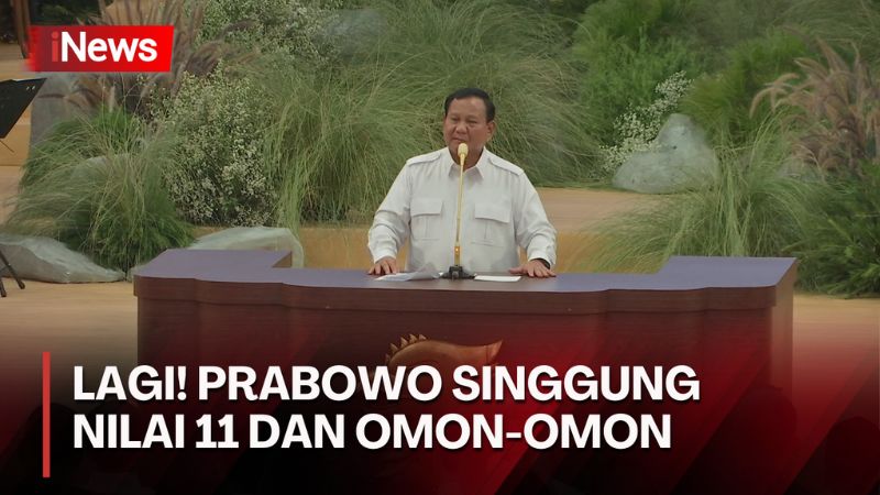 Singgung soal Nilai 11 dan Omon-Omon saat Apel Gerindra, Prabowo: Sudah Tak Boleh Nyindir Lagi! 