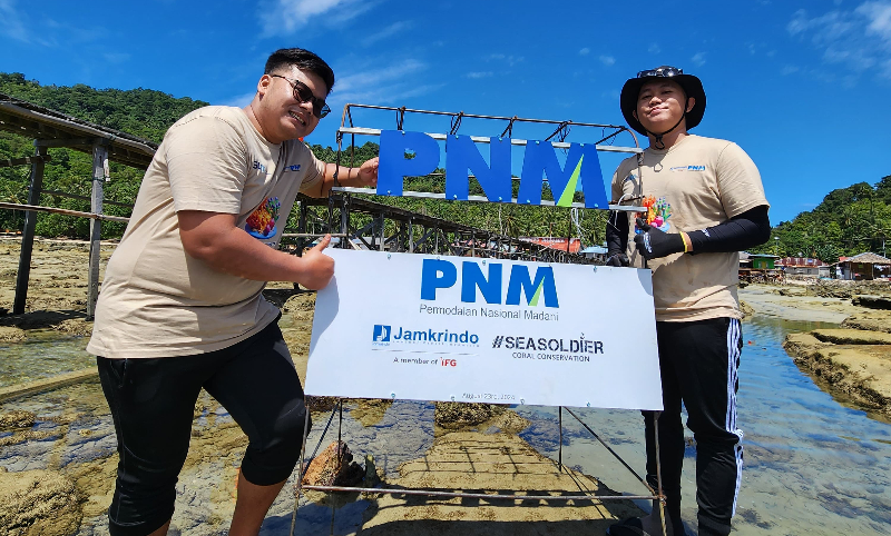 PNM Peduli Tanam Ribuan Pohon Mangrove dan Terumbu Karang di Kalimantan