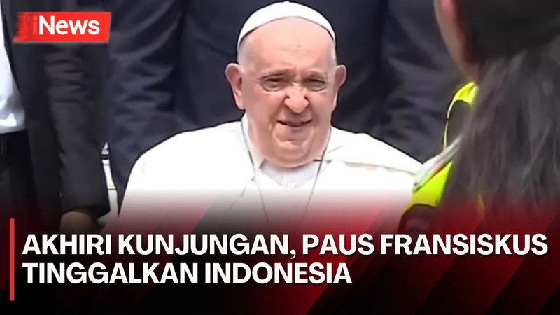 Momen Paus Fransiskus Tinggalkan Indonesia Menuju Papua Nugini