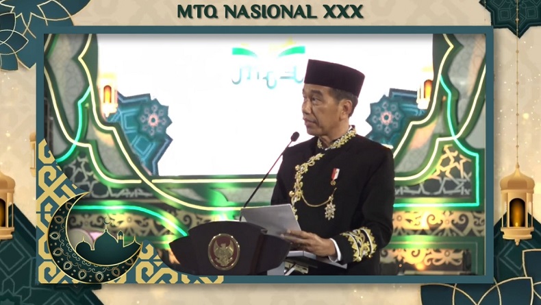 Jokowi Buka MTQ Nasional ke-30 di Samarinda, Ingin Alquran Diamalkan Sehari-hari