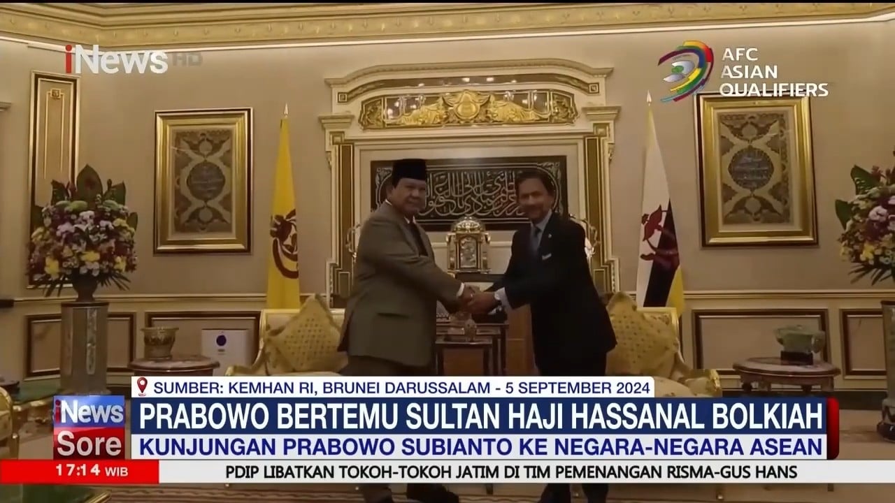 Presiden Terpilih Prabowo Subianto Kunjungi 5 Negara di ASEAN dalam Waktu 3 Hari