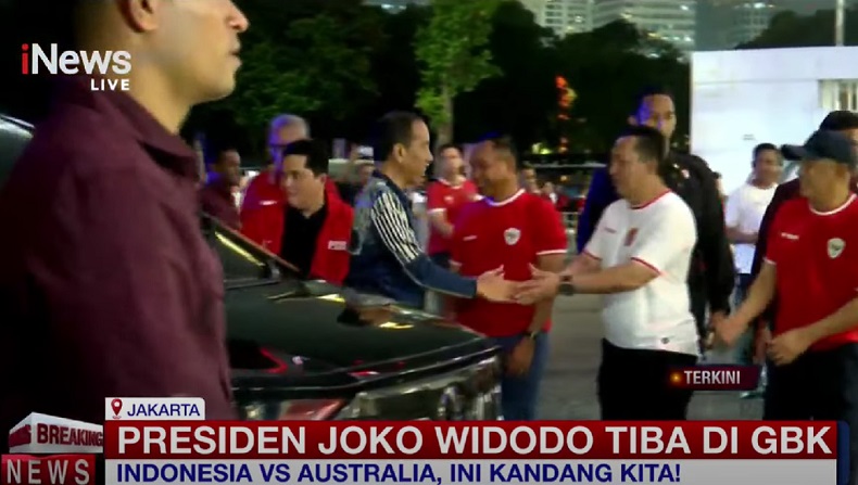 Jokowi Nonton Langsung Timnas Indonesia vs Australia di GBK, Ditemani Cucunya