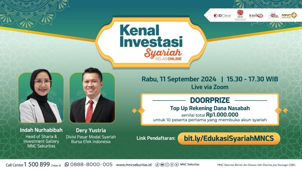 Ayo Daftar Webinar Gratis ‘Kenal Investasi Syariah bersama MNC Sekuritas dan BEI!   