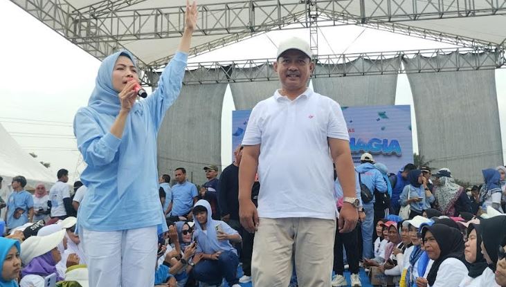 Sambangi Warga Ciruas, Cabup-Cawabup Serang Zakiyah-Najib Janji Tidak Korupsi