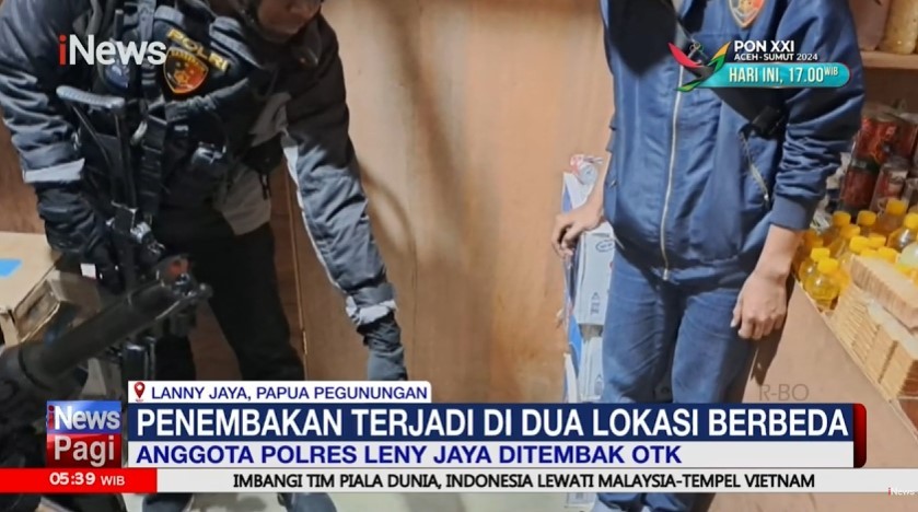 Anggota Polres Lanny Jaya Ditembak OTK