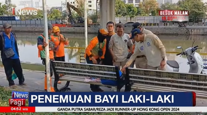 Petugas Kebersihan Pademangan Temukan Bayi Laki-Laki di Bangku Taman 