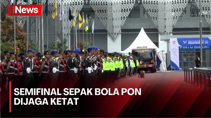 Ribuan Personel Gabungan Dikerahkan Jelang Laga Semifinal Sepak Bola PON XXI