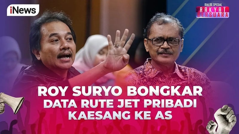 Roy Suryo Ungkap Rute Jet Pribadi Kaesang Mampir ke Beberapa Tempat di AS 