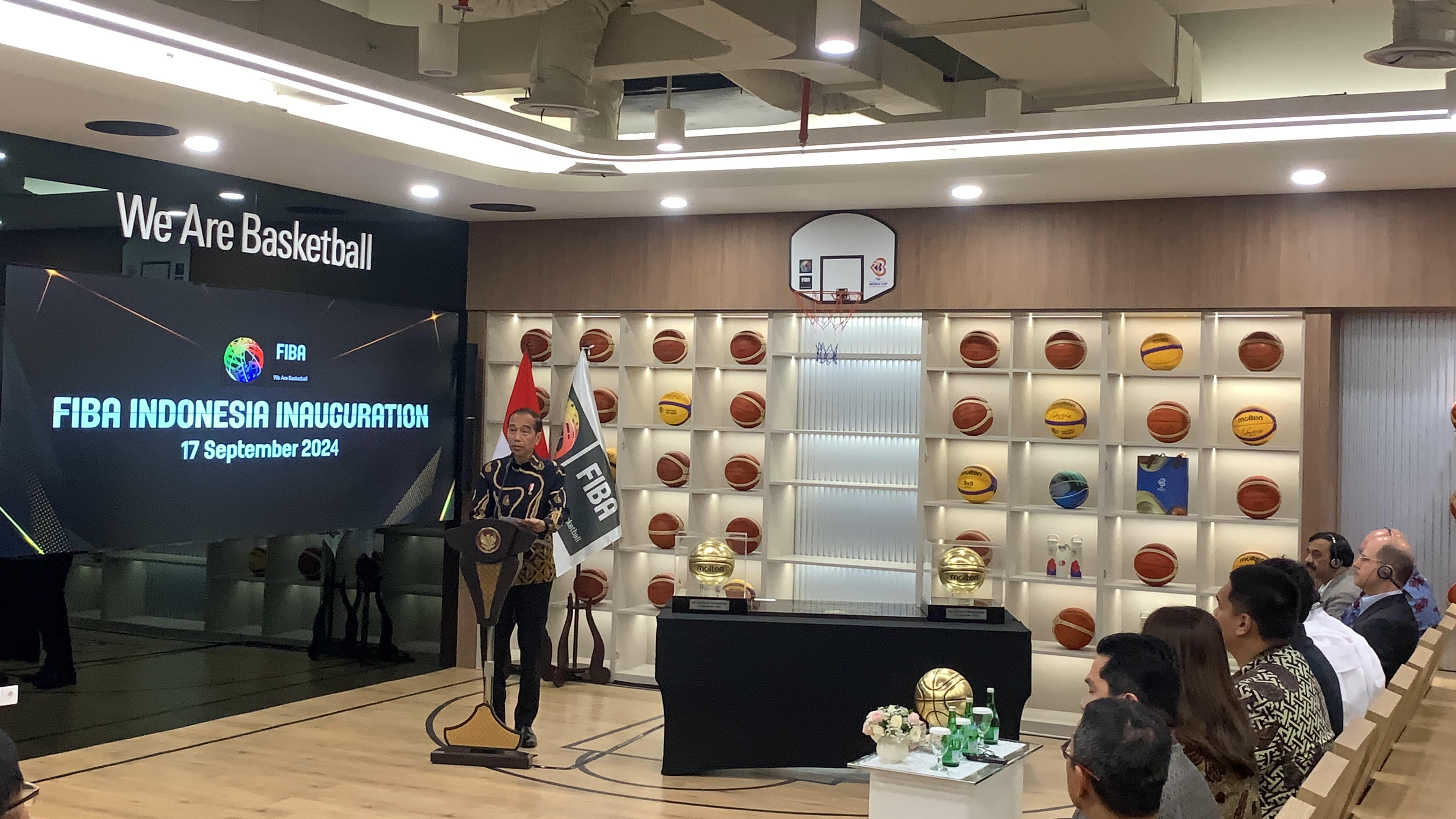 Presiden Jokowi Resmikan Kantor FIBA di Jakarta