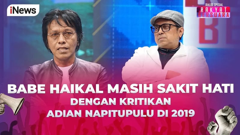 Teringat Kritik Adian ke Prabowo-Jokowi 2019, Babe Haikal: Masih Sakit Hati! 