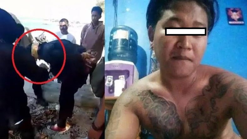 Tampang Suami Pembunuh Istri di Buahbatu Bandung Ditangkap di Garut, Badan Penuh Tato