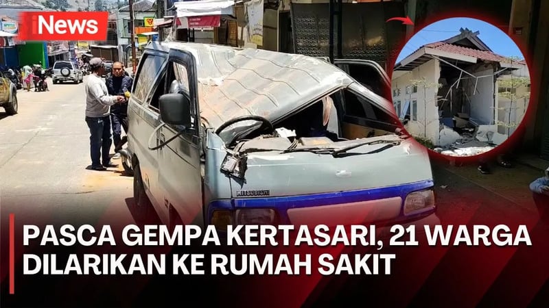 Dampak Gempa di Kertasari Bandung, Sejumlah Bangunan Rusak dan 21 Warga Luka-Luka