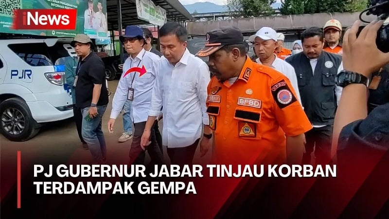 Pj Gubernur Jabar Tinjau Korban Terdampak Gempa Kertasari, Janjikan Bantuan Segera Datang