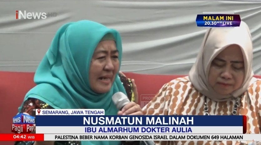 Jeritan Histeris Ibu Almarhumah Dokter Aulia Menuntut Keadilan