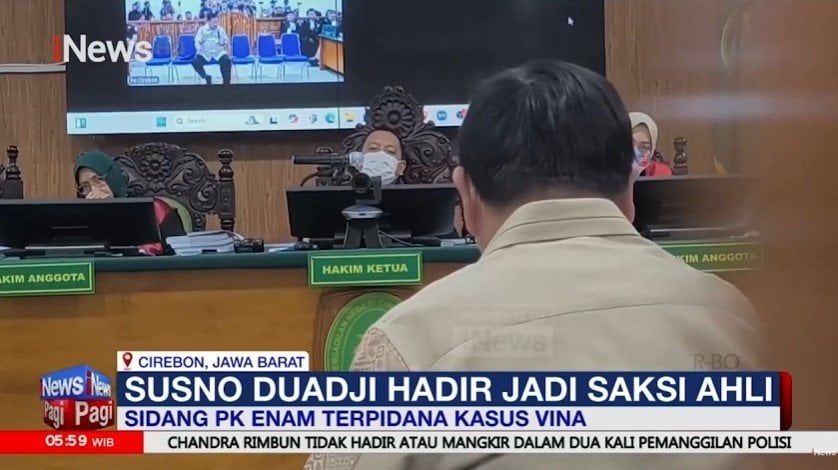 Susno Duadji Hadir Jadi Saksi Ahli dalam Sidang PK Enam Terpidana Kasus Vina