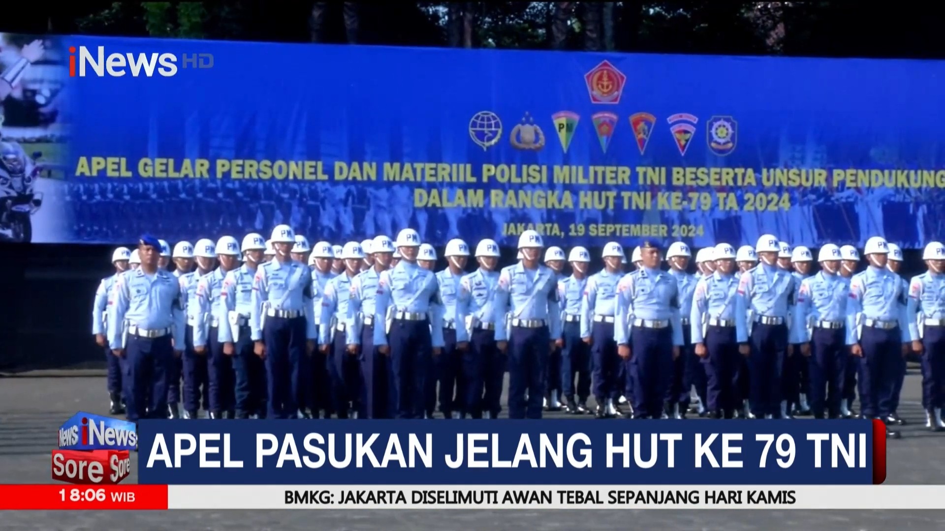 Puspom TNI Gelar Apel Pasukan Sambut HUT TNI ke-79