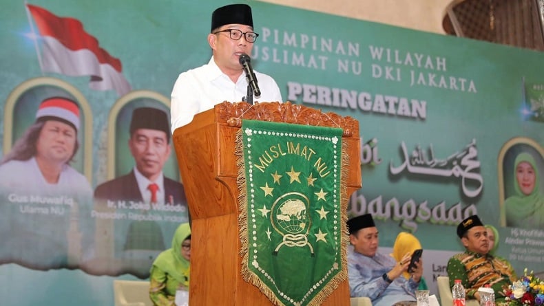 Ridwan Kamil Hadiri Maulid Nabi Muhammad bersama Muslimat NU di Masjid Istiqlal