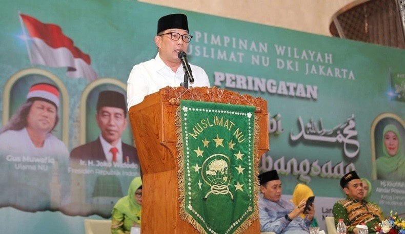 Silaturahmi dengan Muslimat NU, Ridwan Kamil Sampaikan Wasiat Kakek dan Pesan Ibundanya