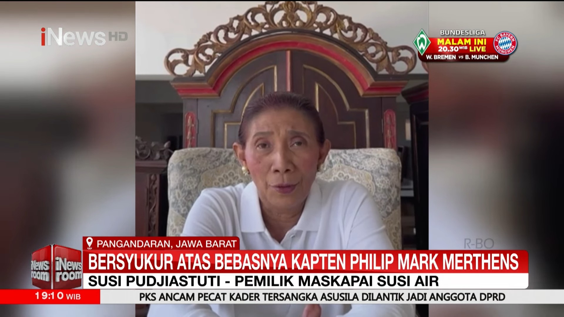 Mata Berkaca-Kaca, Susi Pudjiastuti Bahagia Kapten Philip Bebas dari KKB