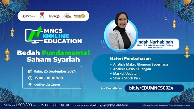 Cari Ilmu Gratis di Webinar “Bedah Fundamental Saham Syariah