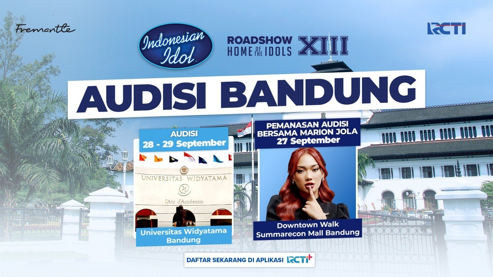 Kembali ke Kota Kembang, Audisi Indonesian Idol XIII Siap Menemukan Bintang Baru di Bandung