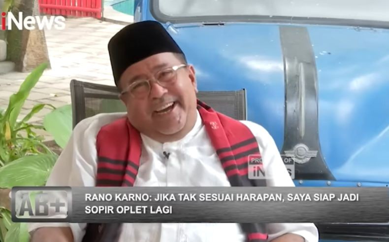 AB+ : Rano Karno Siap Jadi Sopir Oplet jika Kalah Pilgub Jakarta