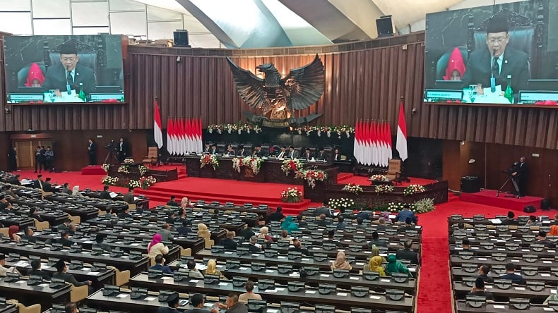 Barisan Kursi Kosong saat Paripurna Akhir Jabatan MPR, Sidang Sempat Diskors