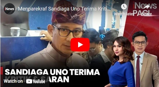 Menparekraf Sandiaga Uno Terima Kritik dan Saran demi Kemajuan Pariwisata Indonesia