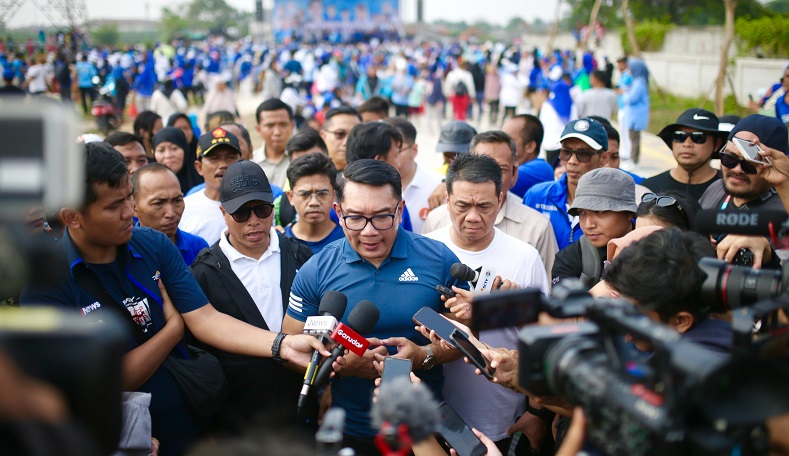 Kampanye di Waduk Aseni Jakbar, RK: Masyarakat Suka dengan Program RIDO