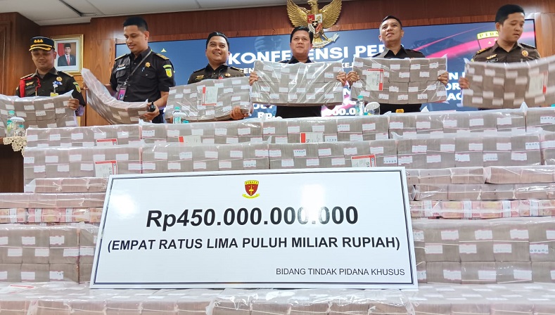 Kejagung Sita Rp450 Miliar di Kasus TPPU Duta Palma, Begini Penampakannya