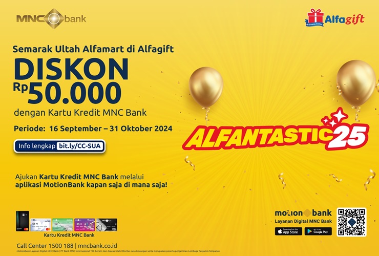 Belanja Makin Hemat di Alfamart, Nikmati Sekarang dengan Kartu Kredit MNC Bank