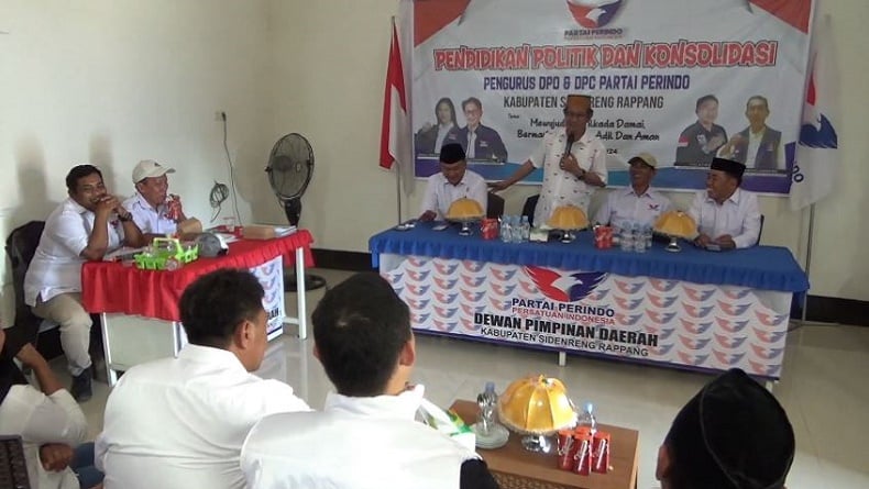 DPW Partai Perindo Sulsel Beri Pelatihan Politik ke Kader di Sidrap Hadapi Pilkada 2024