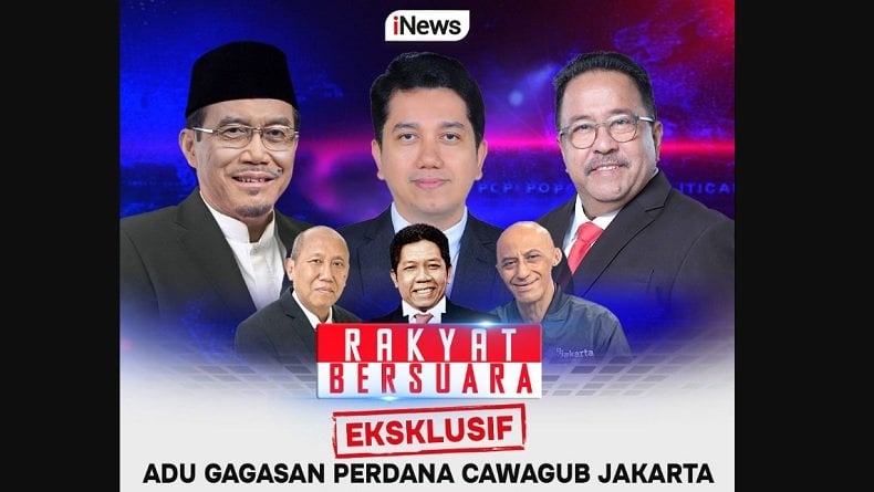 Eksklusif Malam Ini di Rakyat Bersuara: Adu Gagasan Perdana Cawagub Jakarta