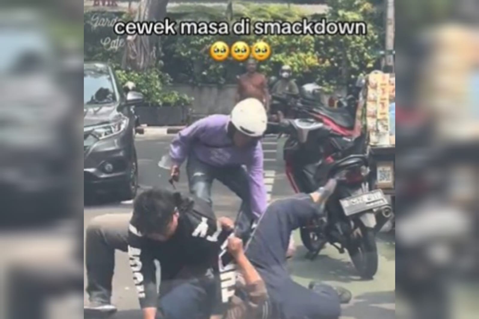 Polisi Kantongi Identitas Pria yang Viral Banting Perempuan di Jalan