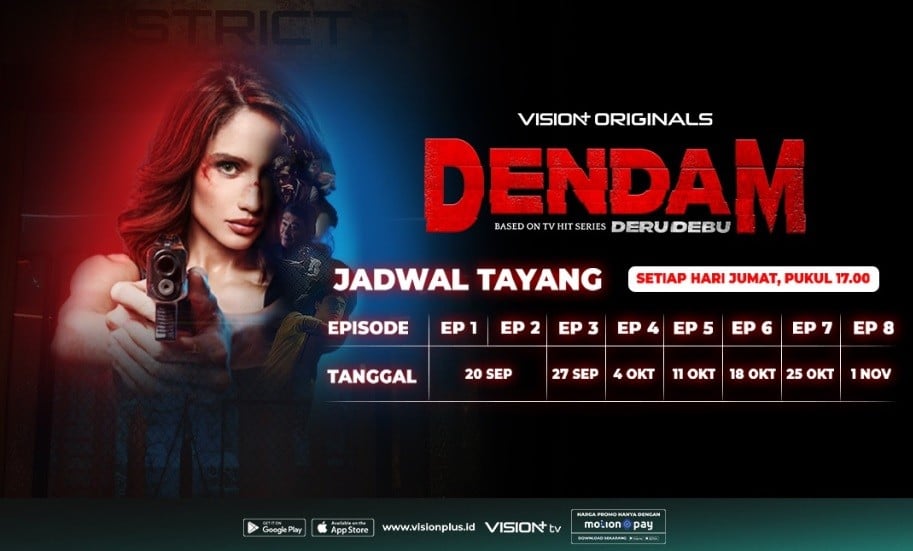 Jadwal dan Link Streaming Series Dendam Gratis di Vision+