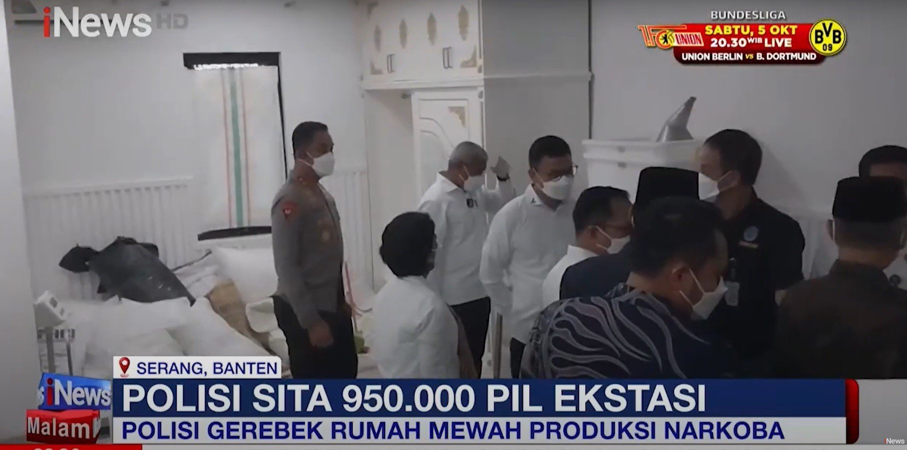 BNN Gerebek Rumah Mewah Produksi Pil Ekstasi Senilai Rp145 Miliar