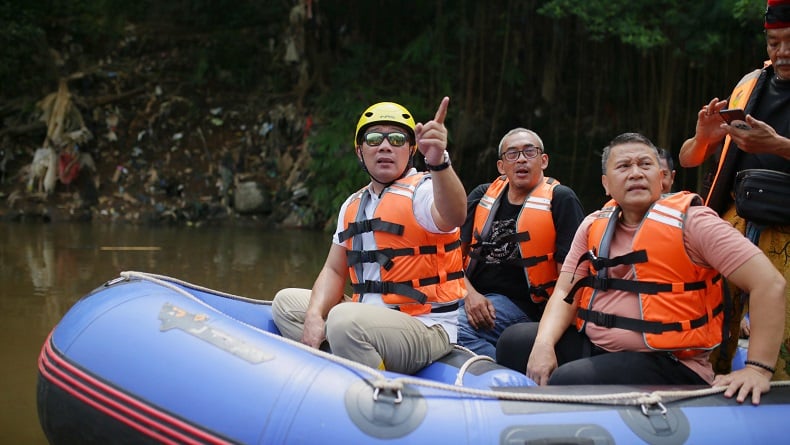 Ridwan Kamil bakal Bangun Ciliwung Pakai Konsep Pentahelix, Ini Penjelasannya