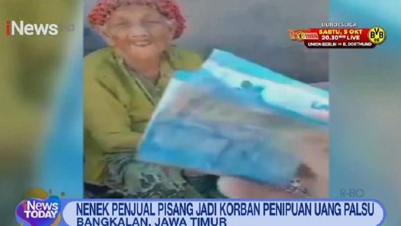 Kisah Pilu Nenek Penjual Pisang Tertipu Uang Palsu dari Pembeli di Bangkalan