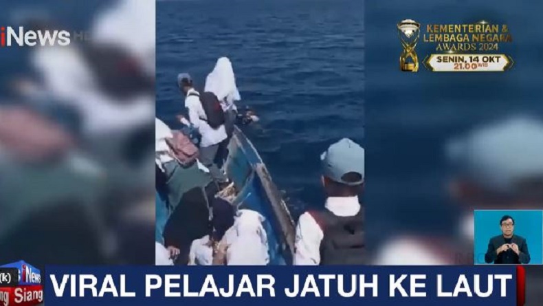 Viral Siswa SMA di Muna Sultra Tercebur ke Laut hingga Terombang-ambing