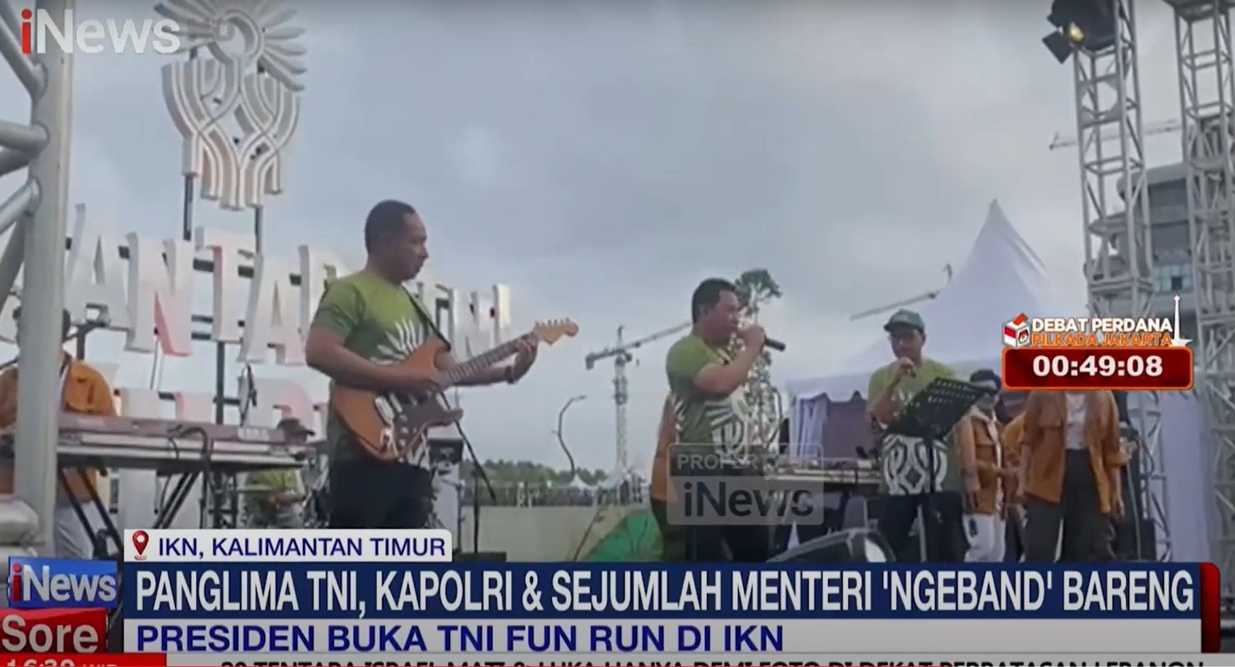 Momen Panglima hingga Kapolri Ngeband di Acara TNI Fun Run di IKN