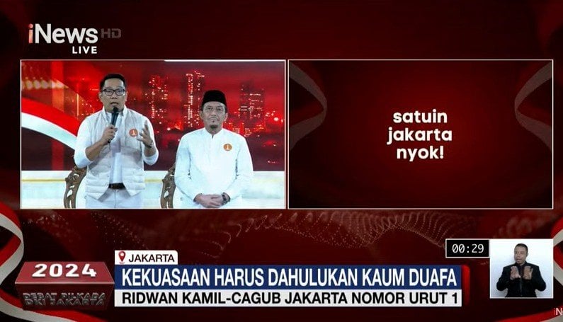 RK Beberkan Pengalaman Arsitek hingga Penasihat Eks Gubernur Sutiyoso di Debat Perdana