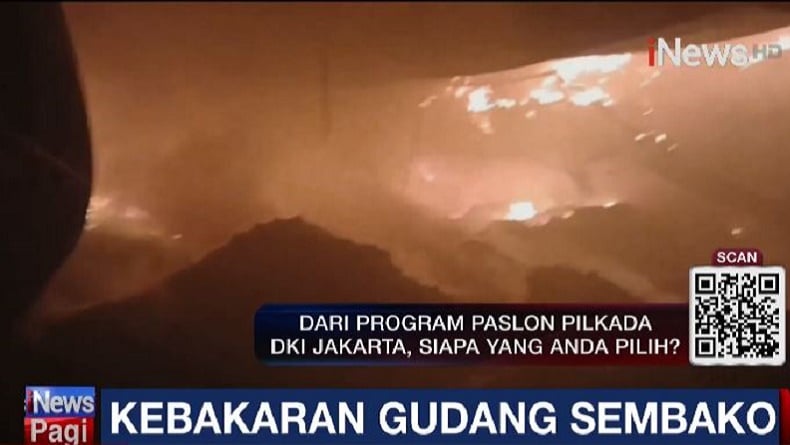 Gudang Sembako Terbakar di Pasar Parung Panjang Bogor, Diduga Korsleting Listrik