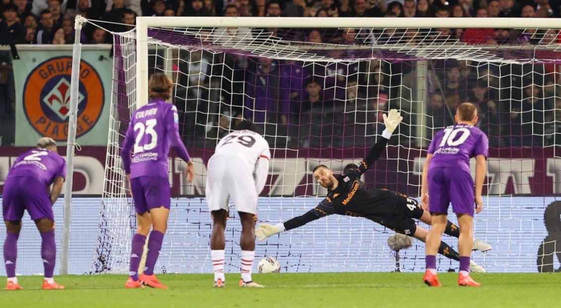 Hasil Lengkap Liga Italia Semalam: Fiorentina Bungkam AC Milan, De Gea Gagalkan 2 Penalti I Rossoneri